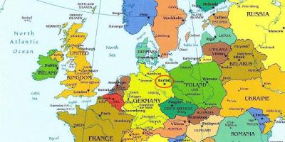 Mapa de berlim mapa da europa