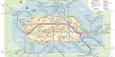 Berlim mapa de transporte público