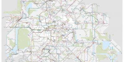 Berlim linhas de ônibus mapa