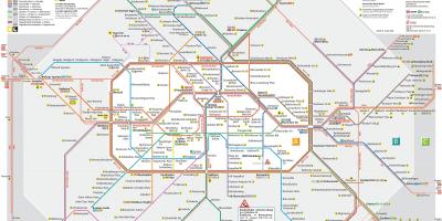 Berlim mapa de rede