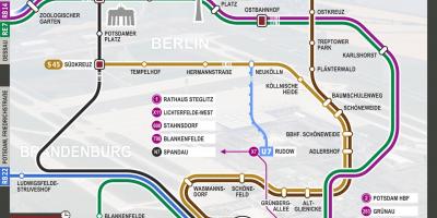 Mapa de berlim s9 trem