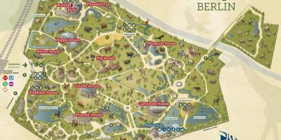 Mapa do jardim zoológico de berlim