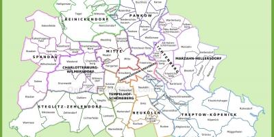Berlim distritos mapa
