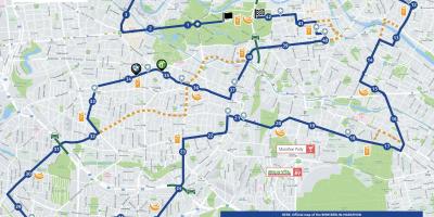 Mapa da maratona de berlim 