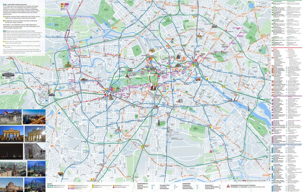 berlim mapa da cidade com atrações