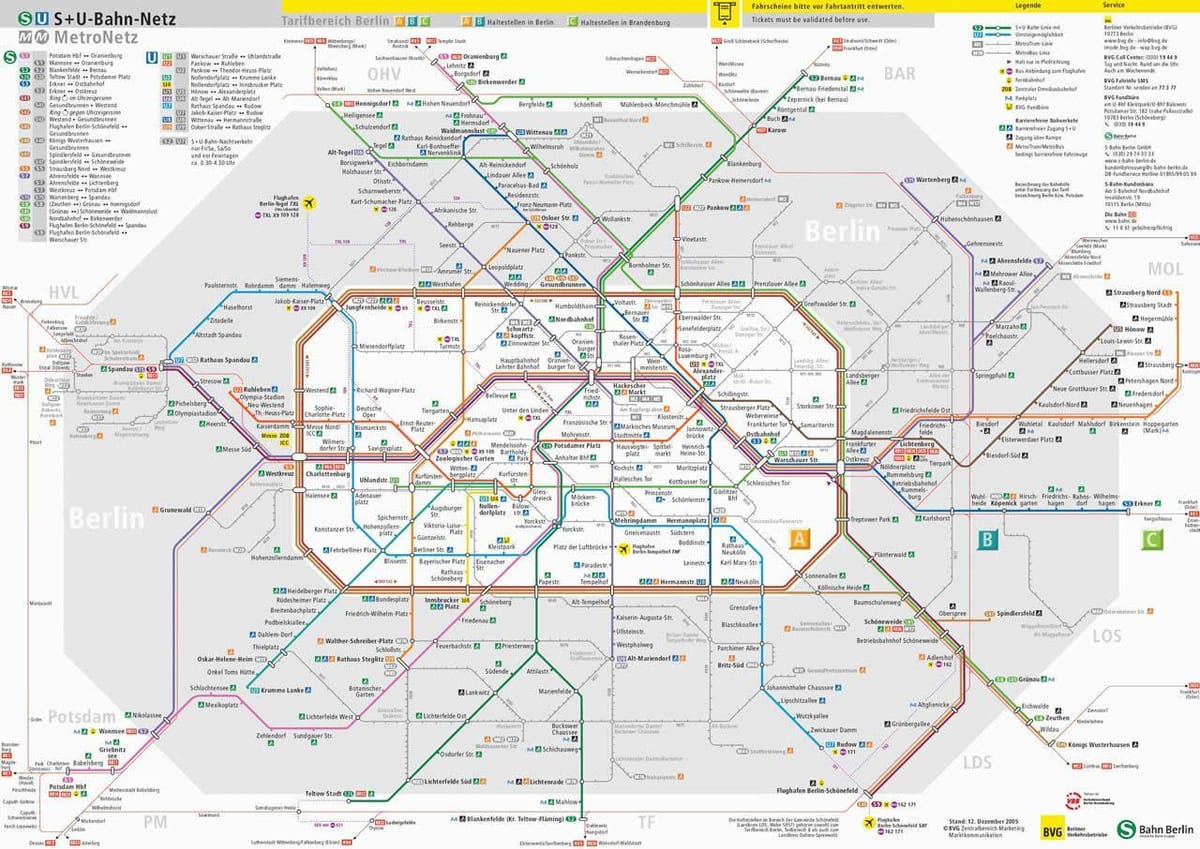 berlim pública de trânsito mapa