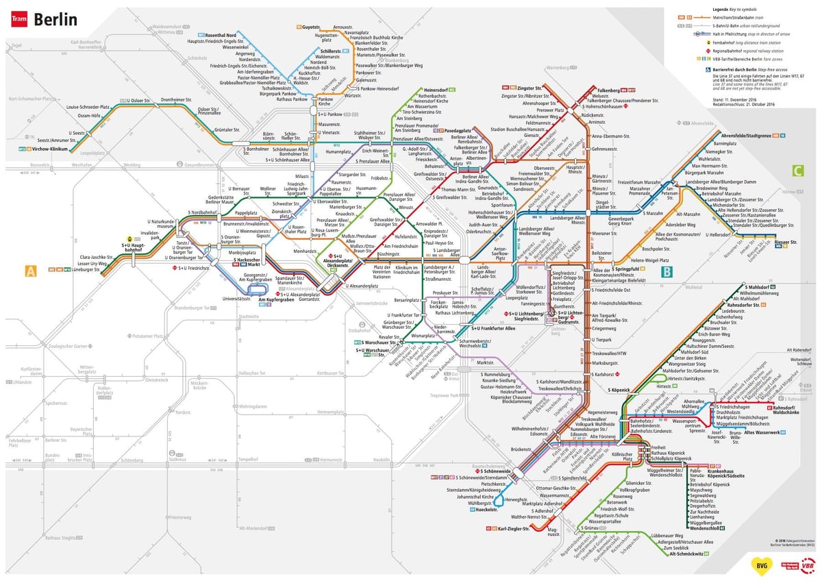 bvg mapa de rotas