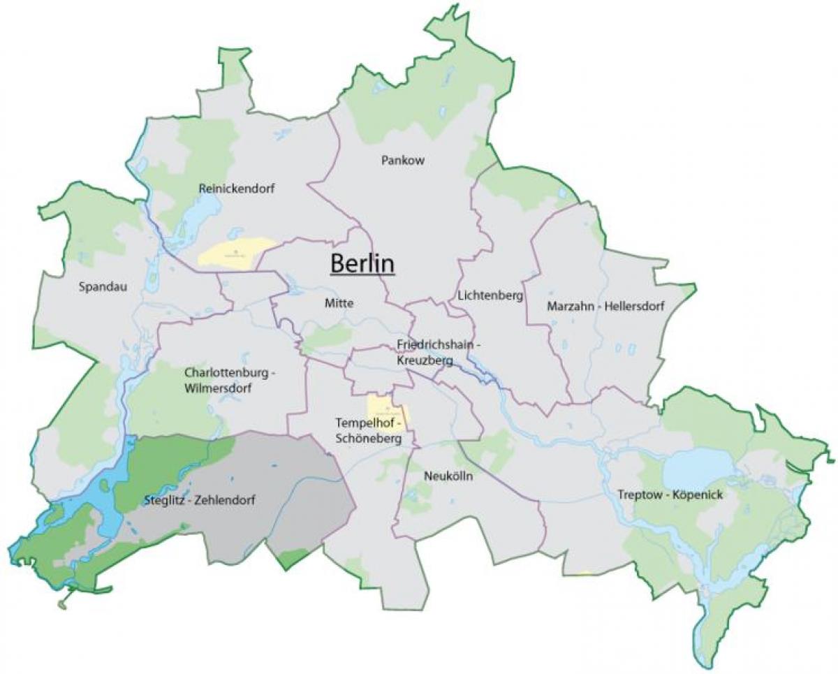 mapa de steglitz, em berlim