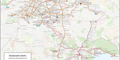 Bonde do mapa de berlim
