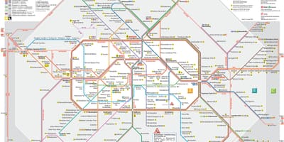 Berlim mapa de rede