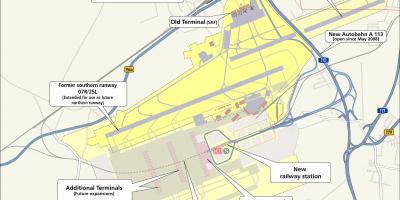 Berlim schoenefeld mapa do aeroporto